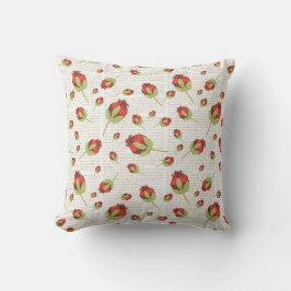 Poppy Floral Printkissen Kissen Für Draußen