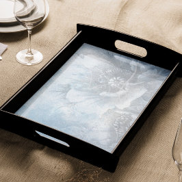 Poppy Floral | Wunderschöne blaue Dusty Hued Blume Seidenpapier