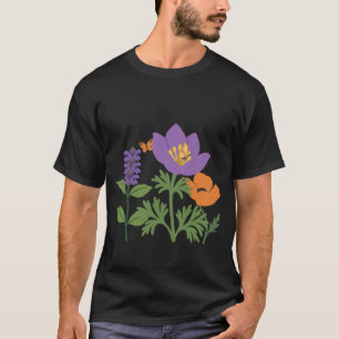 Poppy Flower Bouquet Garden Lovers Flowers T-Shirt