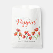 Poppy Flower Floral Spring Baby Bridal Shower Geschenktütchen (Vorderseite)