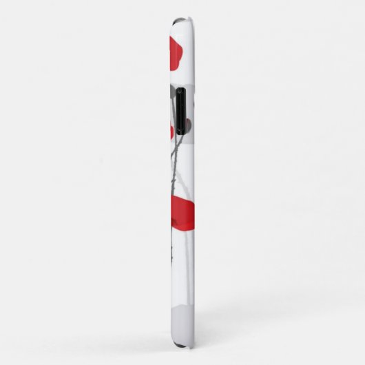 Poppy flower gift botanical pretty monogram Case-Mate iPhone hülle (Hinten/Rechts)