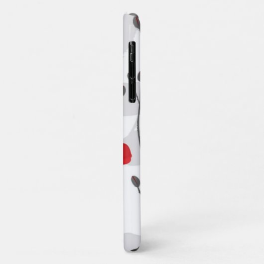 Poppy flower gift botanical pretty monogram Case-Mate iPhone hülle (Hinten/Links)