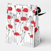 Poppy flower gift botanical pretty monogram geschenkschachtel (Rückseite)