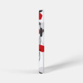 Poppy flower gift botanical pretty monogram iPhone hülle (Rechte Seite)