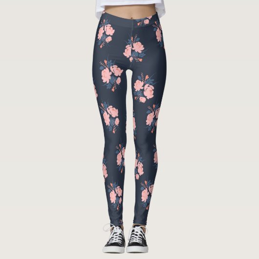 Poppy Flower Leggings (Vorderseite)
