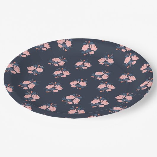 Poppy Flower Pappteller (Schrägansicht)