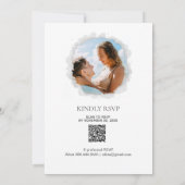*~* Poppy Foto - UAWG - QR FLORAL Wedding Einladung (Rückseite)