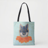 Poppy Fox Tote Bag Tasche (Vorderseite)