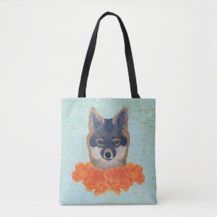 Poppy Fox Tote Bag Tasche