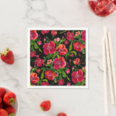 Poppy Garden Napkins Serviette (Beispiel)