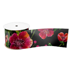 Poppy Garden Ribbon Satinband
