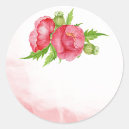 Poppy Gastgeschenk Hochzeit Stickers