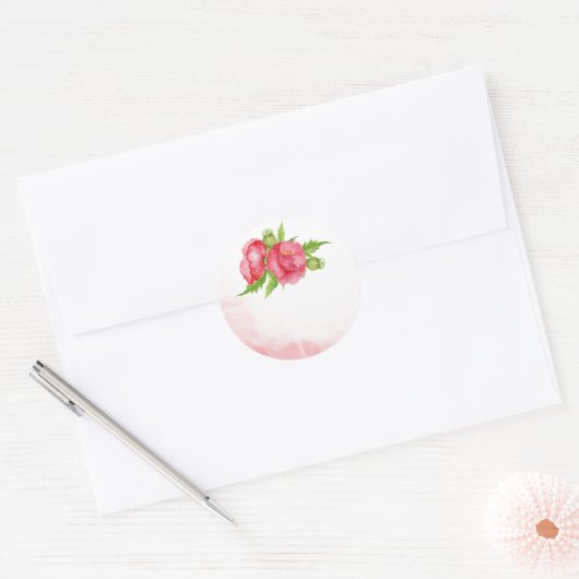 Poppy Gastgeschenk Hochzeit Stickers (Umschlag)