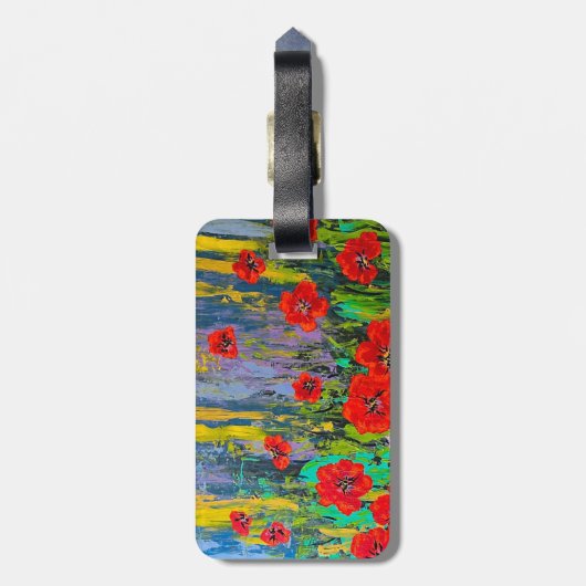 Poppy-Gepäckmarke Gepäckanhänger (Rückseite vertikal)