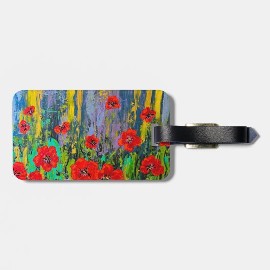 Poppy-Gepäckmarke Gepäckanhänger (Rückseite horizontal)
