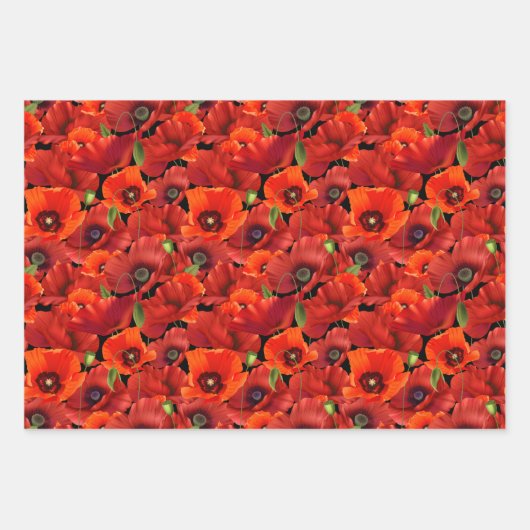 Poppy Geschenkpapier Set (Vorderseite)