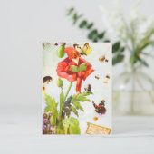 Poppy Gnome Postkarte (Stehend Vorderseite)