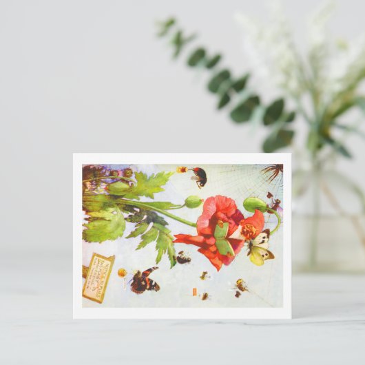 Poppy Gnome Postkarte (Stehend Vorderseite)