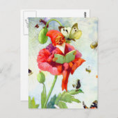 Poppy Gnome Postkarte (Vorne/Hinten)