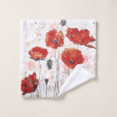 Poppy Gold Handtuch Set (Waschlappen)