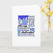 Poppy Grandpa Vathers Day Papa Pawpaw Karte (Gelbe Blume)