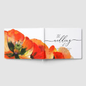 Poppy Greenery Watercolor Wedding Party Gästebuch (Voll)