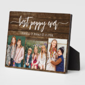 Poppy Großvater Grandchildren Holzfotolage Fotoplatte (Seite)