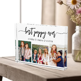 Poppy Großvater Großkinder FotoCollage Fotoblock