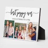 Poppy Großvater Großkinder FotoCollage Fotoplatte (Seite)