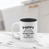 Poppy | Großvater von Funny ist für alte Typ Zweifarbige Tasse