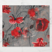 Poppy Haze Schaumweinetikett (Einzelnes Label)