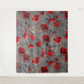 Poppy Haze Wandteppich (Vorderseite)