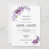 Poppy Heaven, Save the Date Einladung Hochzeit (Vorderseite)