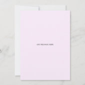 Poppy Heaven, Save the Date Einladung Hochzeit (Rückseite)