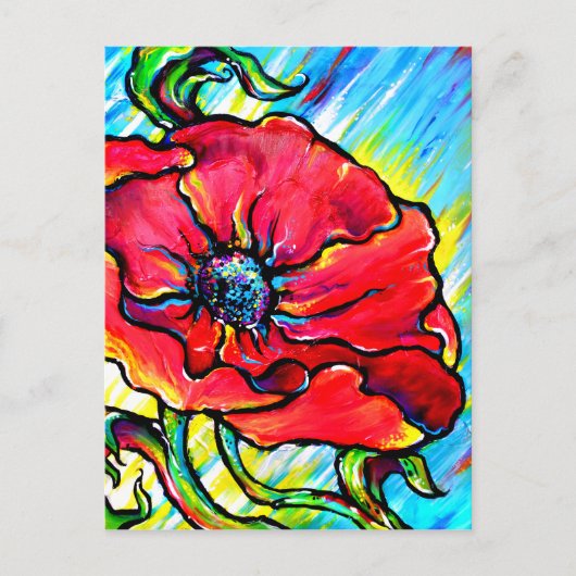 Poppy II Postkarte (Vorderseite)