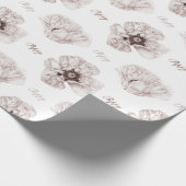 Poppy Illustriert Geschenkpapier (Ecke)