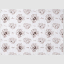 Poppy Illustriert Seidenpapier