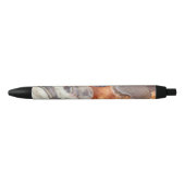 Poppy Jasper Print Black Ink Pen Kugelschreiber (Vorderseite)