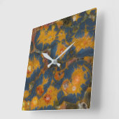 Poppy Jasper Quadratische Wanduhr (Winkel)