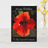 Poppy Karte (Gelbe Blume)