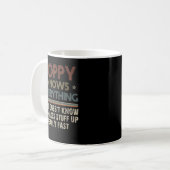 Poppy Know Alles - Opa-Geschenk Kaffeetasse (Vorderseite Links)