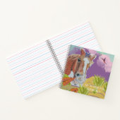 Poppy lächelt Spiral Notebook Notizblock (Innenseite)