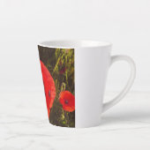 Poppy Latte Mug - Fantasy Vibrant Red Meadow Milchtasse (Rechts)