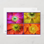 Poppy Liebe FotoCollage Postkarte (Vorne/Hinten)