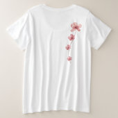 Poppy-Liebe Große Größe T-Shirt (Design Rückseite)