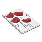 Poppy Liebe Spiral Notebook Notizblock (Rechte Seite)