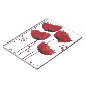 Poppy Liebe Spiral Notebook Notizblock (Linke Seite)