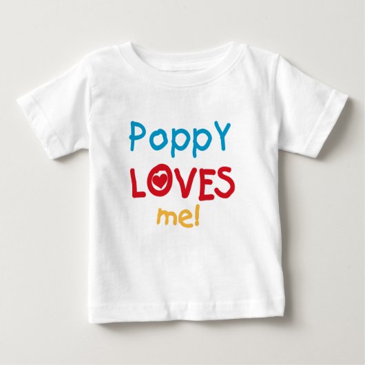 Poppy Lieben Me T - Shirt und Geschenke (Vorderseite)