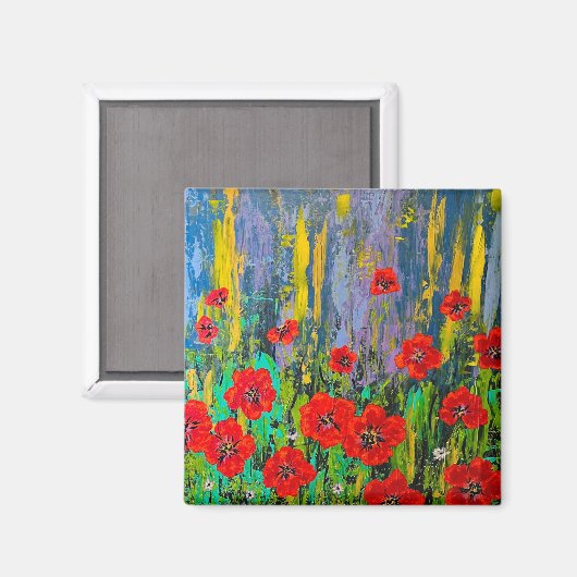 Poppy Magnet (Vorderseite/Rückseite)