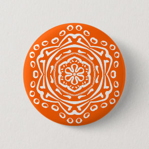 Poppy Mandala Button